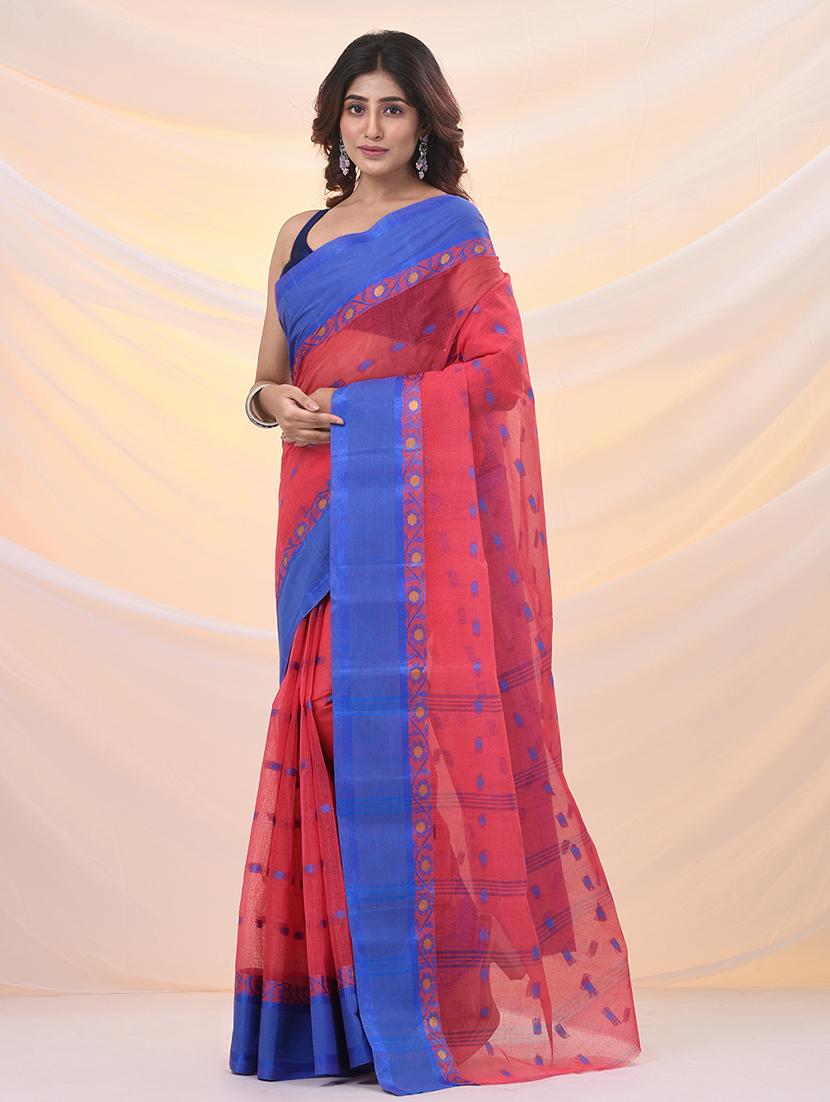women self design tant saree - 21961469 -  Standard Image - 1