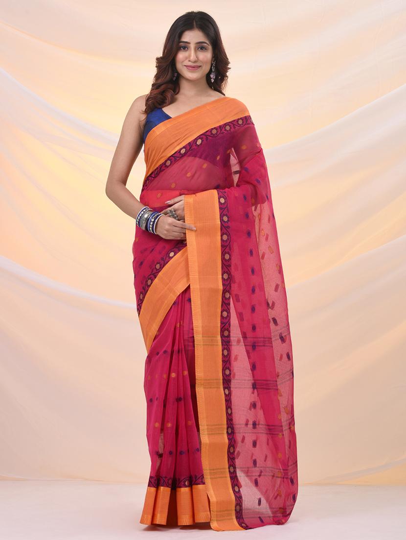 women self design tant saree - 21961470 - Zoom Image - 0