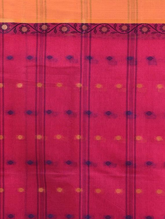 women self design tant saree - 21961470 - Standard Image - 4