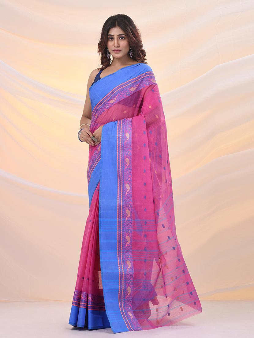 women self design tant saree - 21961471 - Standard Image - 1