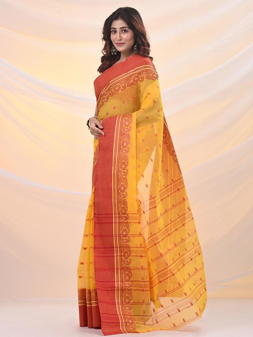 women self design tant saree - 21961473 - Standard Image - 1