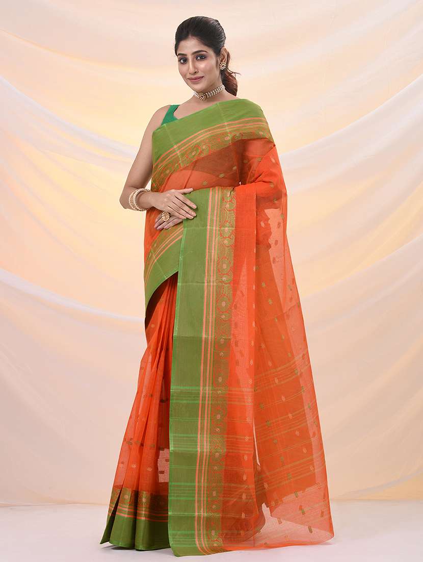 women self design tant saree - 21961474 -  Standard Image - 1