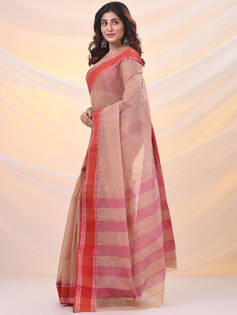 women self design tant saree - 21961476 -  Standard Image - 1