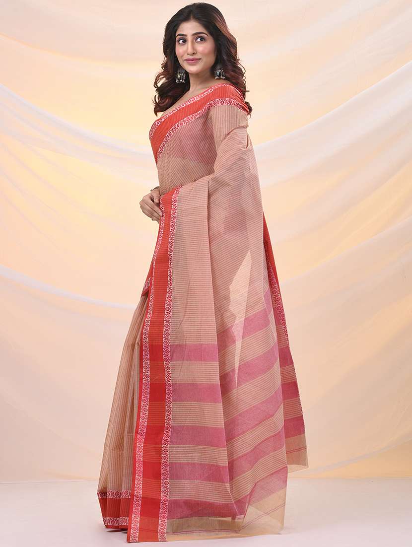 Women Self Design Tant Saree