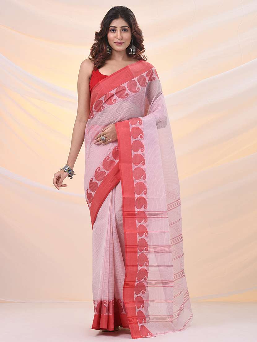 Women Self Design Tant Saree