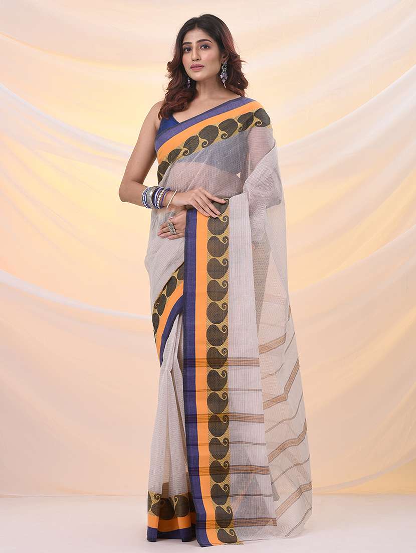 women self design tant saree - 21961479 -  Standard Image - 1