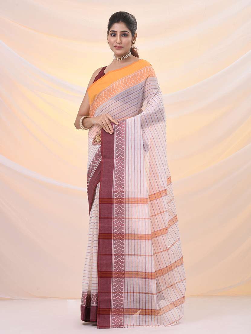 women self design tant saree - 21961481 - Standard Image - 1