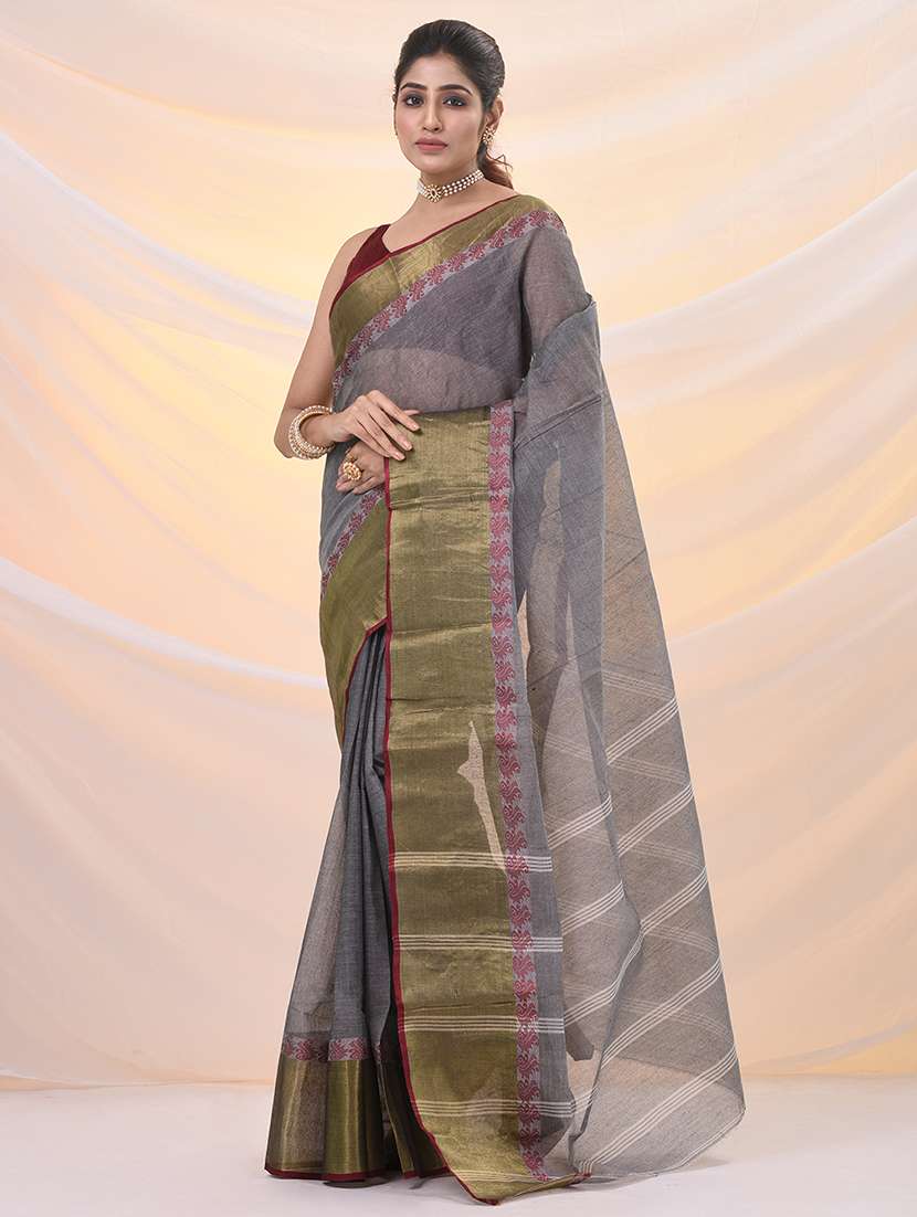 women self design tant saree - 21961493 -  Standard Image - 1