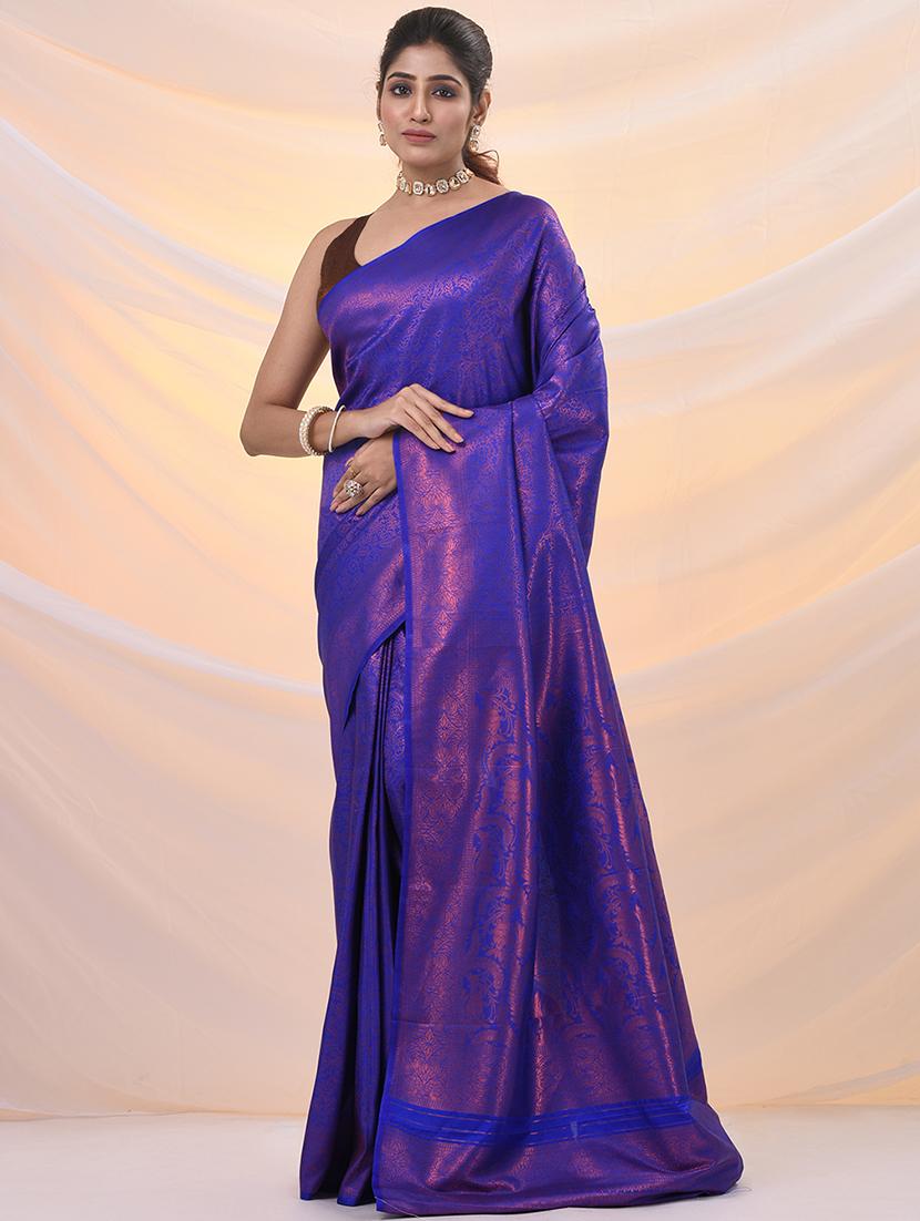 women self design banarasi saree with blouse - 21961499 - Standard Image - 1