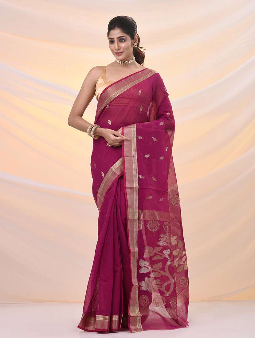 women self design jamdani saree - 21961513 - Zoom Image - 0