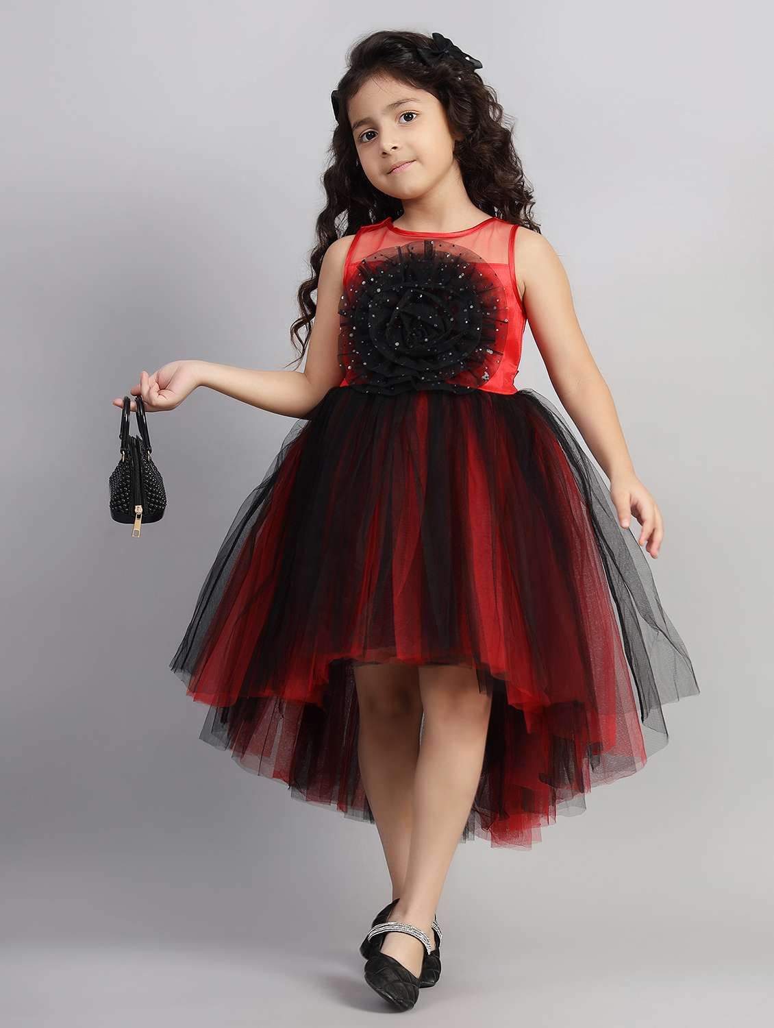 girls embellished sleeveless high low dress - 21961542 -  Standard Image - 1