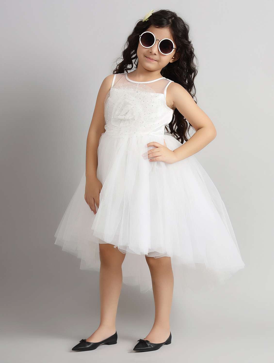 girls embellished sleeveless high low dress - 21961544 -  Standard Image - 1