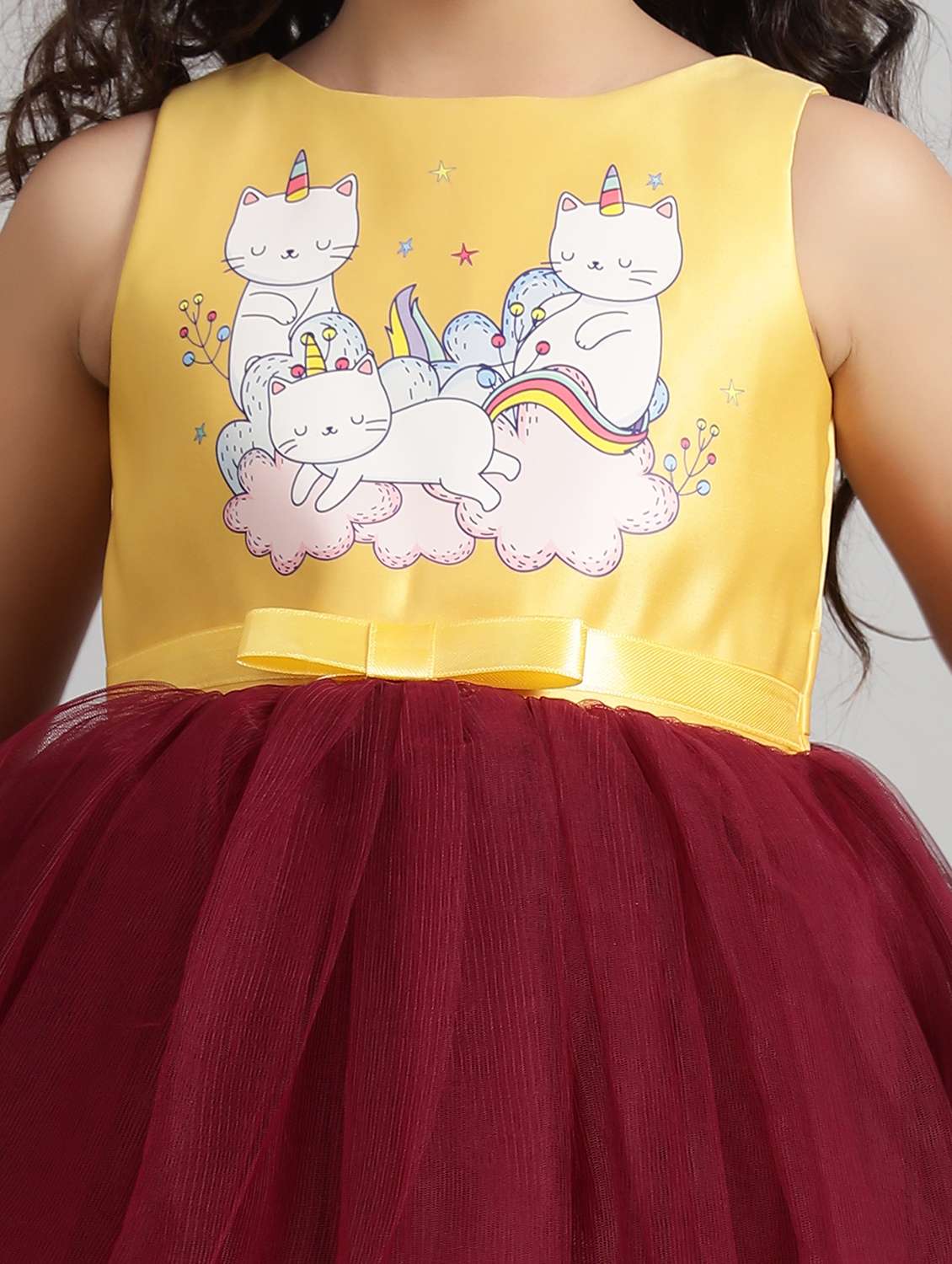 girls printed sleeveless high low dress - 21961554 -  Standard Image - 4