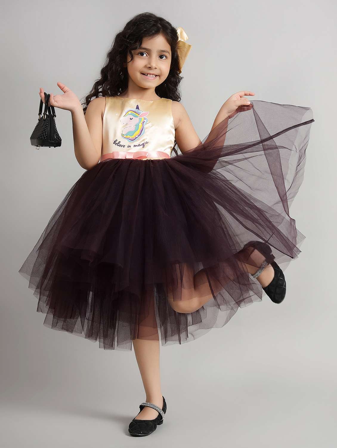 girls printed sleeveless high low dress - 21961557 -  Standard Image - 1