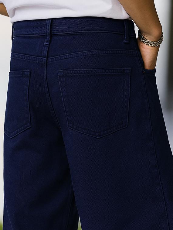 men plain mid rise full length baggy jeans - 21961638 - Standard Image - 6