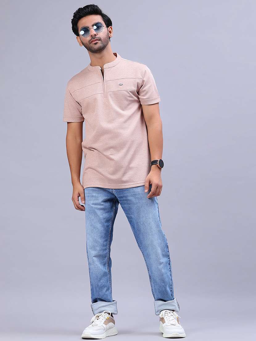 men solid short sleeve regular fit t-shirt - 21961710 -  Standard Image - 4