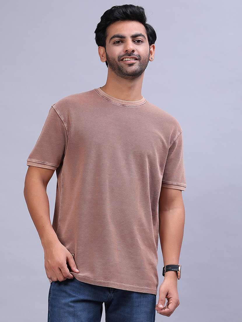 men solid short sleeve regular fit t-shirt - 21961736 -  Standard Image - 1