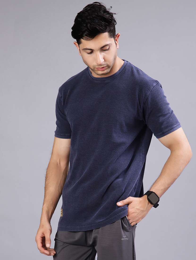 men solid short sleeve regular fit t-shirt - 21961738 -  Standard Image - 1
