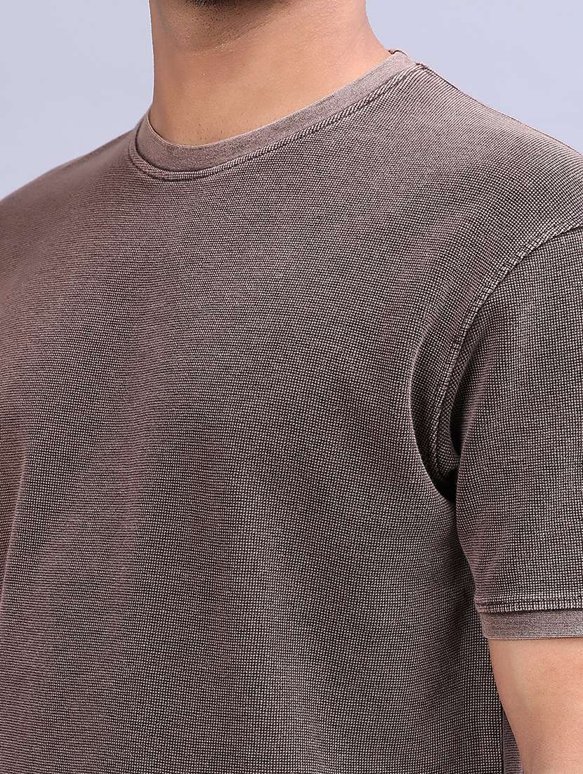 men solid short sleeve regular fit t-shirt - 21961739 -  Standard Image - 4