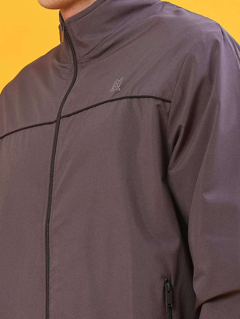 men solid long sleeve regualr fit casual jacket - 21961745 -  Standard Image - 4