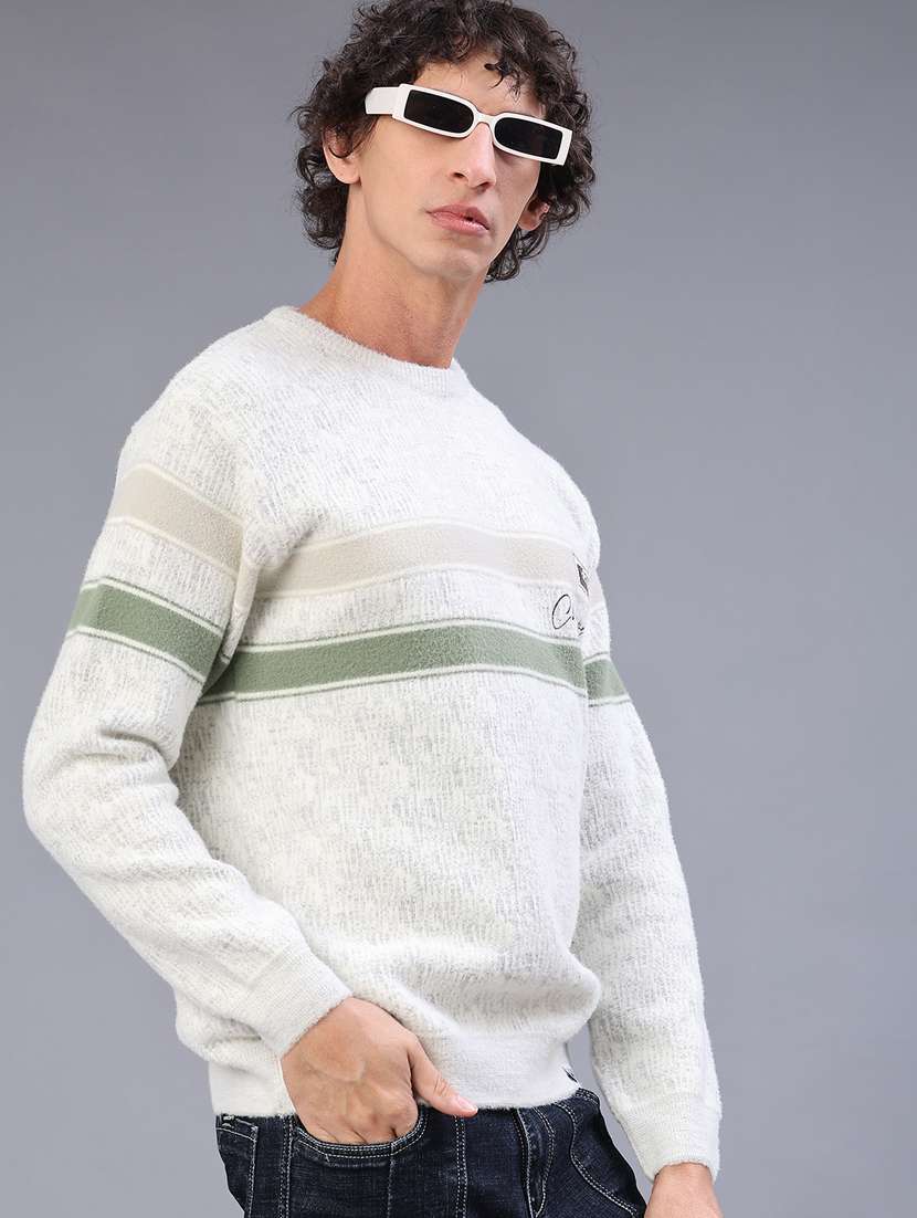 men tapered long sleeve pullover