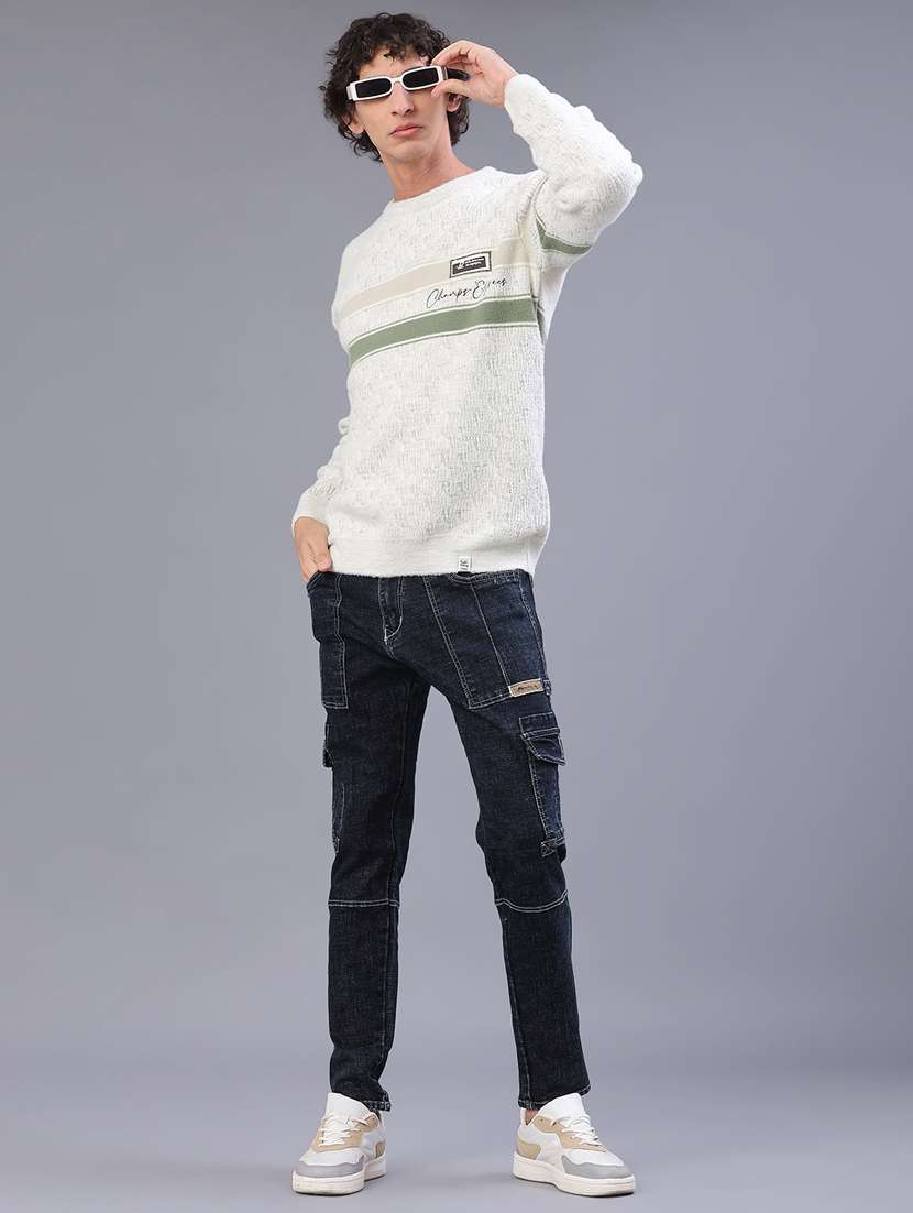 men tapered long sleeve pullover - 21961748 -  Standard Image - 4