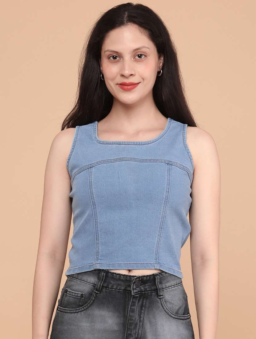 blue cotton regular shirt