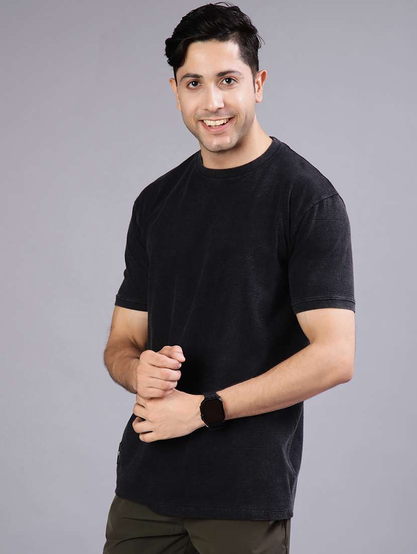 men solid short sleeve regular fit t-shirt - 21961800 -  Standard Image - 1