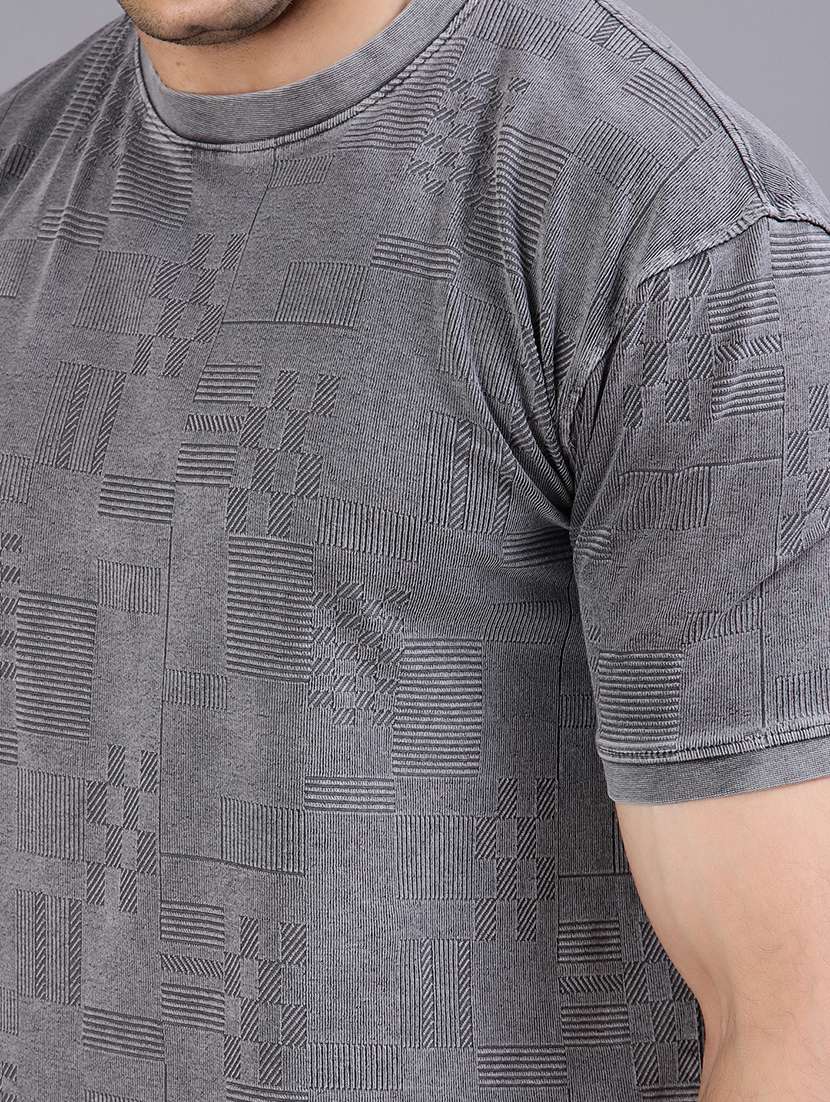 men self design short sleeve regular fit t-shirt - 21961801 -  Standard Image - 4