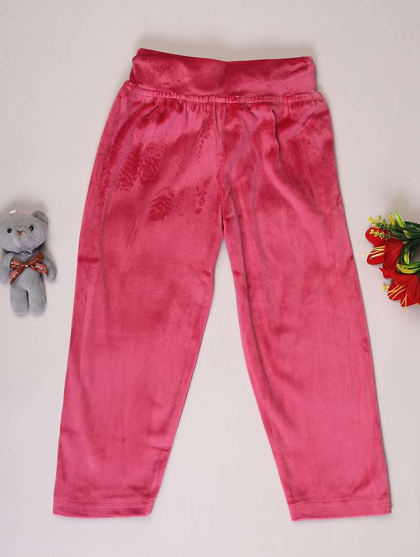 girls solid mid rise pajama - 21961837 -  Standard Image - 1