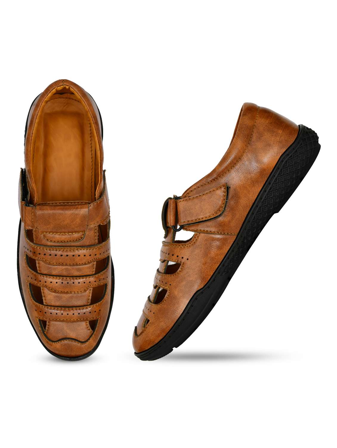 men tan fisherman sandal - 21961893 -  Standard Image - 4