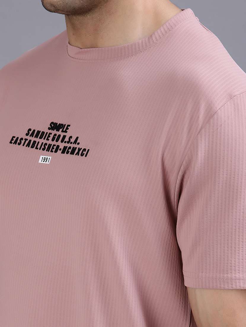 men chest print short sleeve regular fit t-shirt - 21961943 -  Standard Image - 4