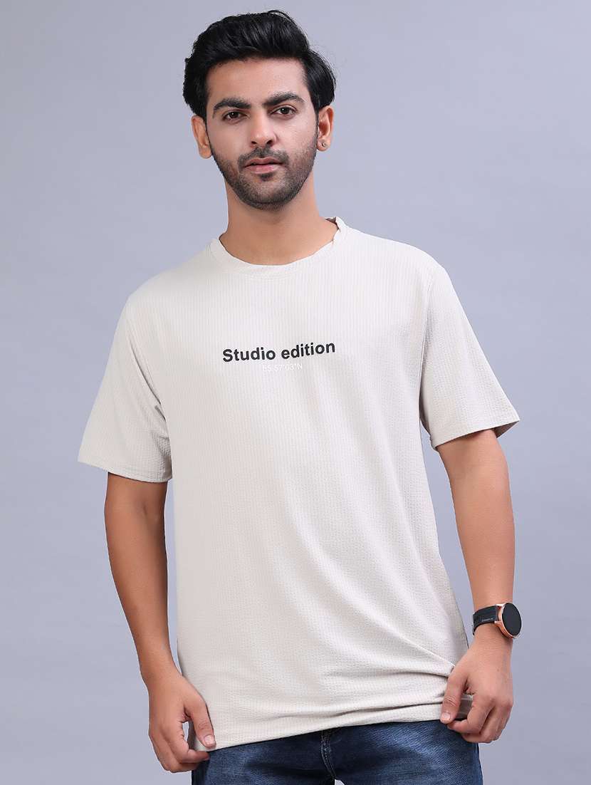 men chest print short sleeve regular fit t-shirt - 21961945 -  Standard Image - 1