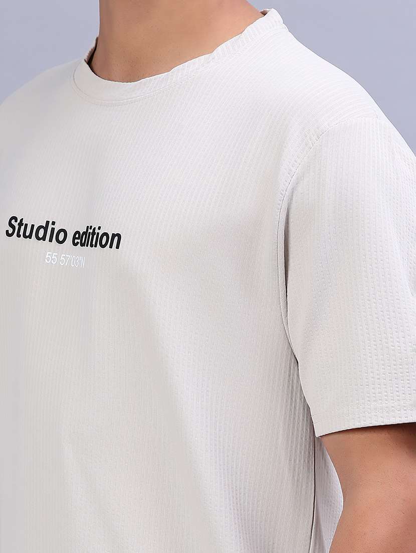 men chest print short sleeve regular fit t-shirt - 21961945 -  Standard Image - 4