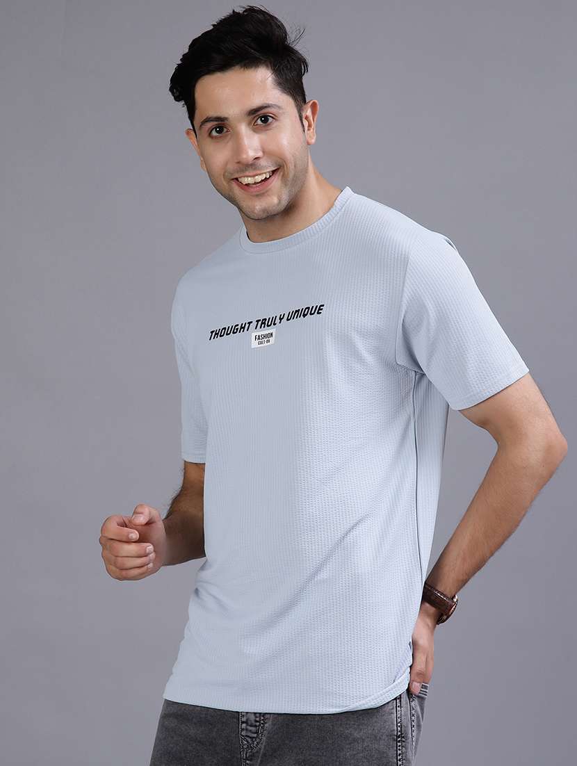 men chest print short sleeve regular fit t-shirt - 21961947 -  Standard Image - 1