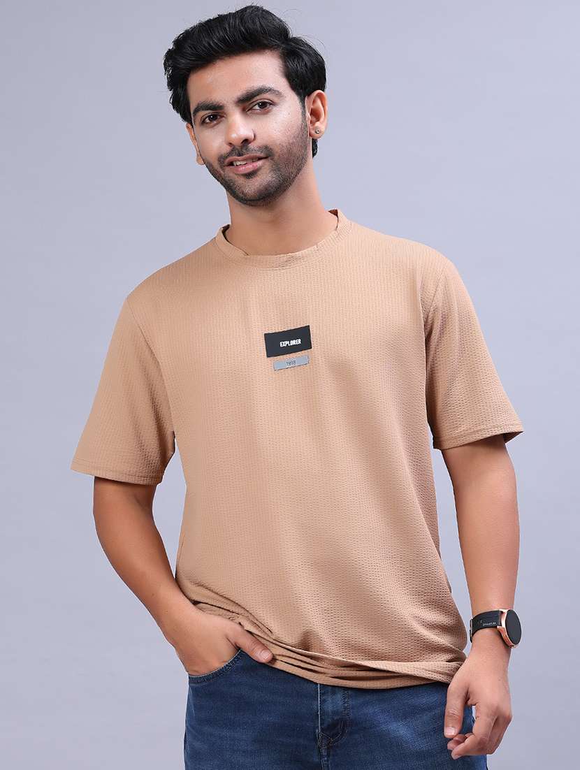 men chest print short sleeve regular fit t-shirt - 21961948 -  Standard Image - 1