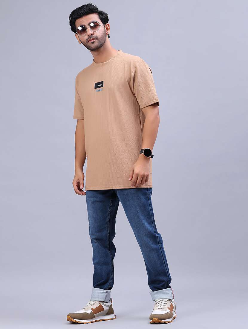 men chest print short sleeve regular fit t-shirt - 21961948 -  Standard Image - 4