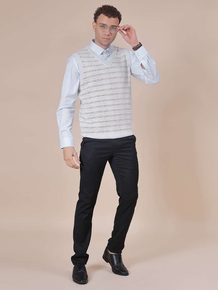 men self design sleeveless regular fit pullover - 21961964 -  Standard Image - 4