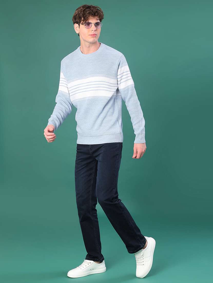 men striped long sleeve regular fit pullover  - 21961970 -  Standard Image - 4