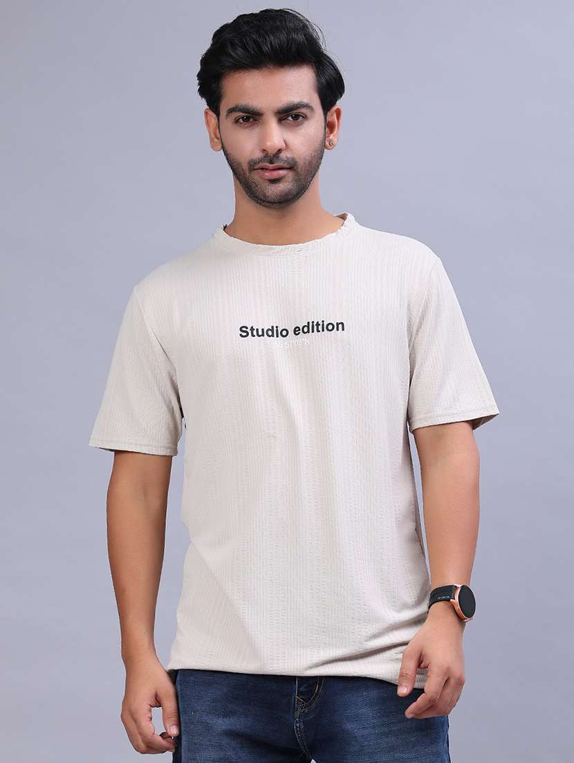 men chest print short sleeve regular fit t-shirt - 21961984 -  Standard Image - 1