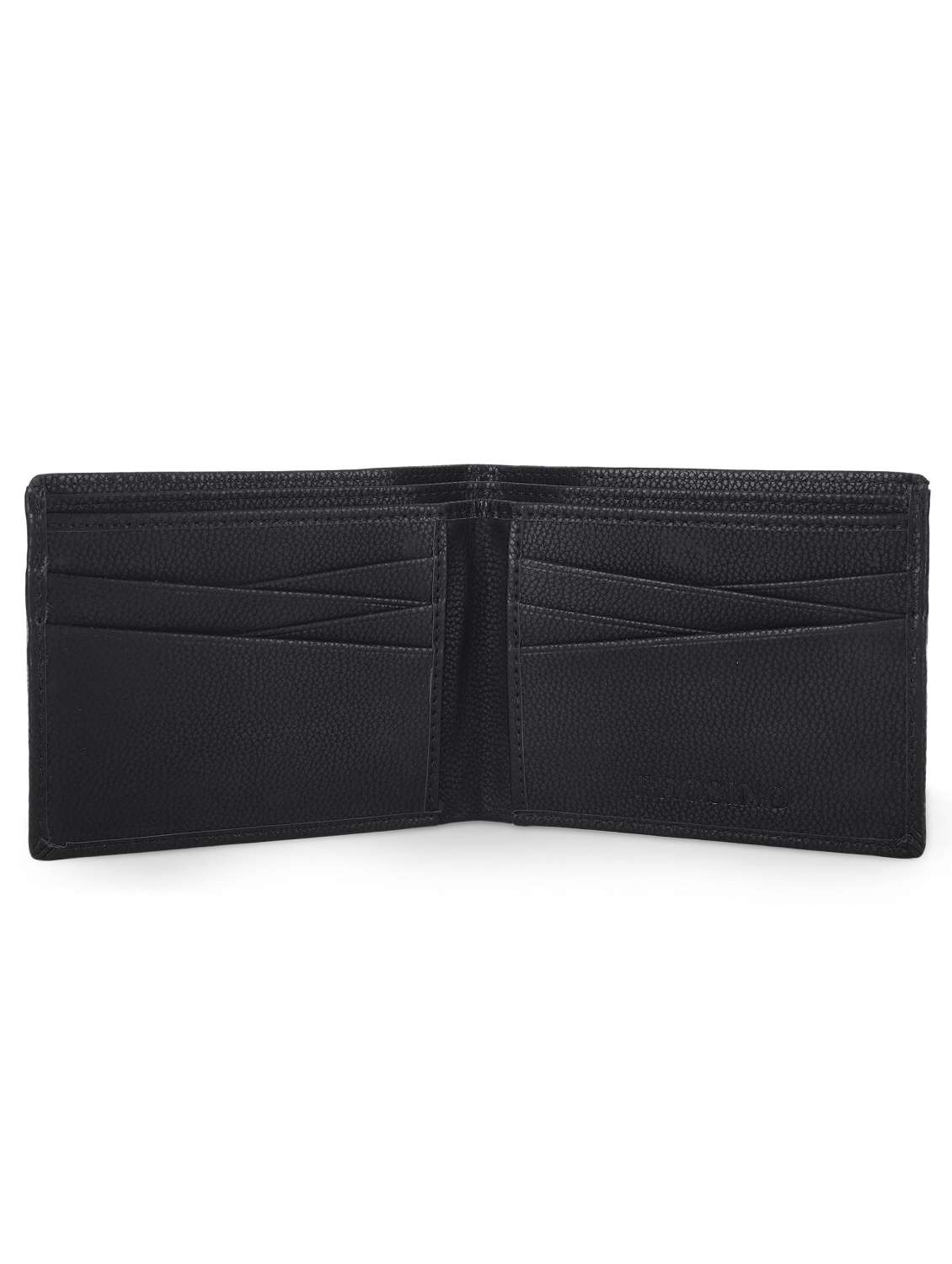 men black solid leatherette wallet - 21962009 - Standard Image - 4