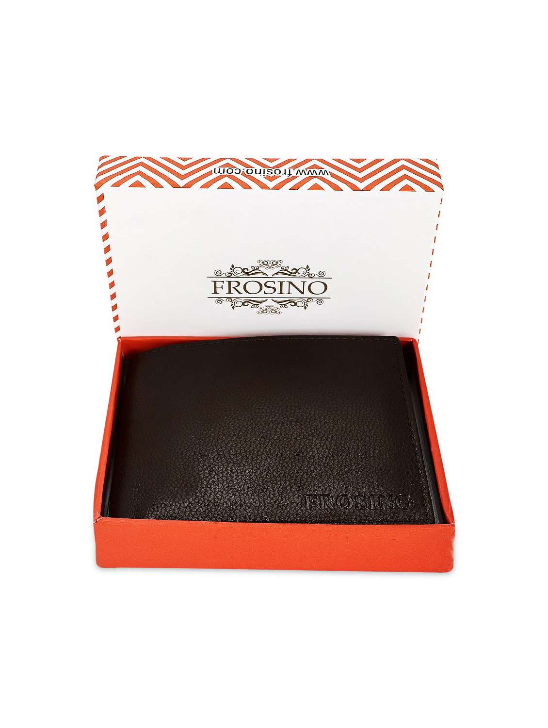 men brown solid leatherette wallet