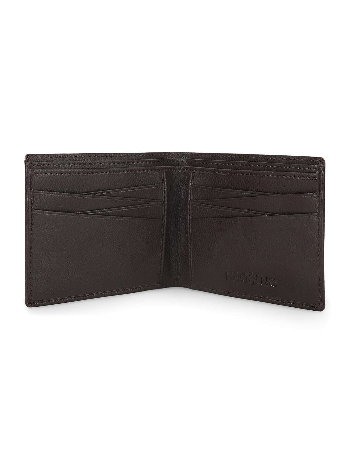 men brown solid leatherette wallet - 21962010 -  Standard Image - 4