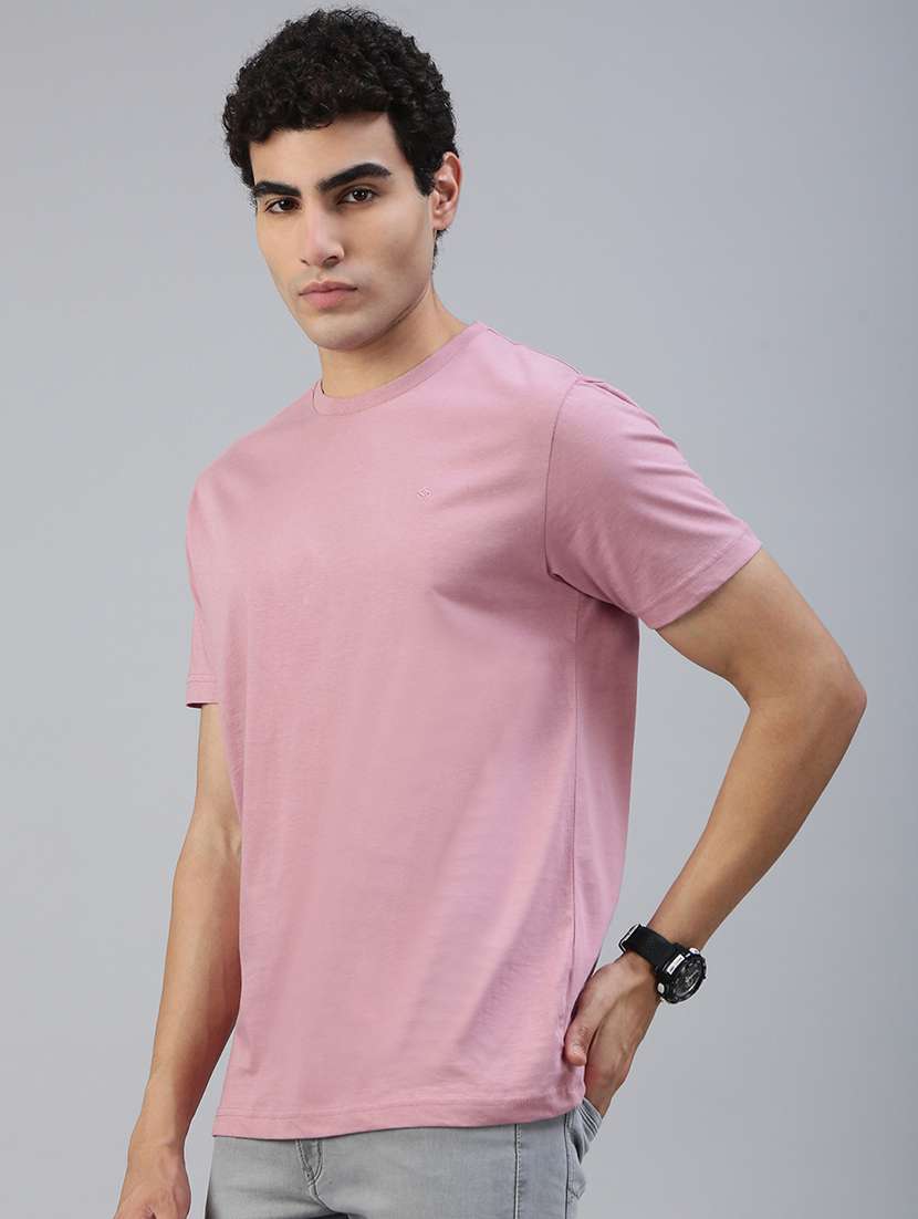 men solid short sleeve slim fit t-shirt - 21962115 -  Standard Image - 1