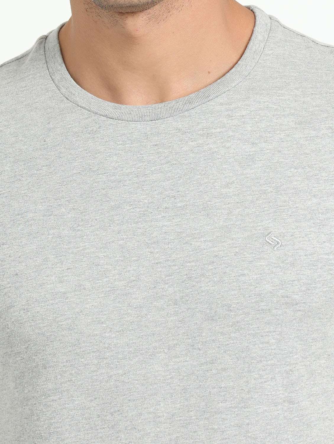 men solid short sleeve slim fit t-shirt - 21962116 -  Standard Image - 4