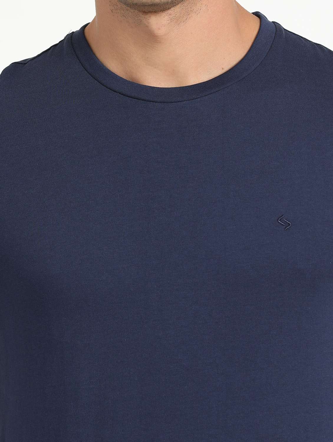 men solid short sleeve slim fit t-shirt - 21962117 -  Standard Image - 4