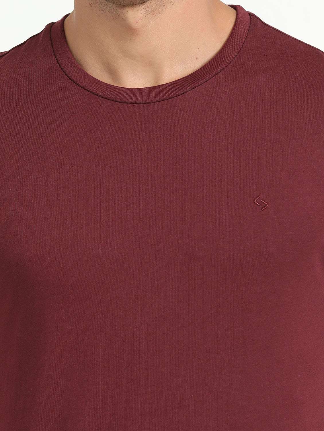 men solid short sleeve regular fit t-shirt - 21962121 -  Standard Image - 4