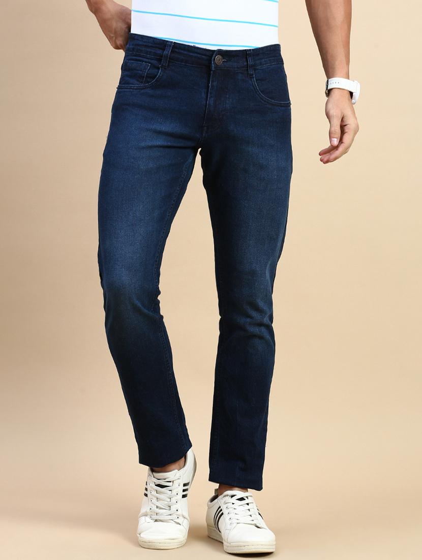 men solid mid rise slim fit jean - 21962129 - Standard Image - 1