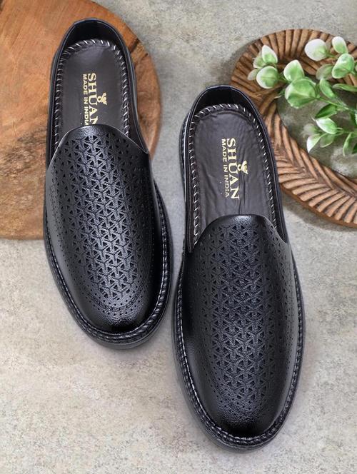 men black textured slip on mule - 21962130 - Standard Image - 0