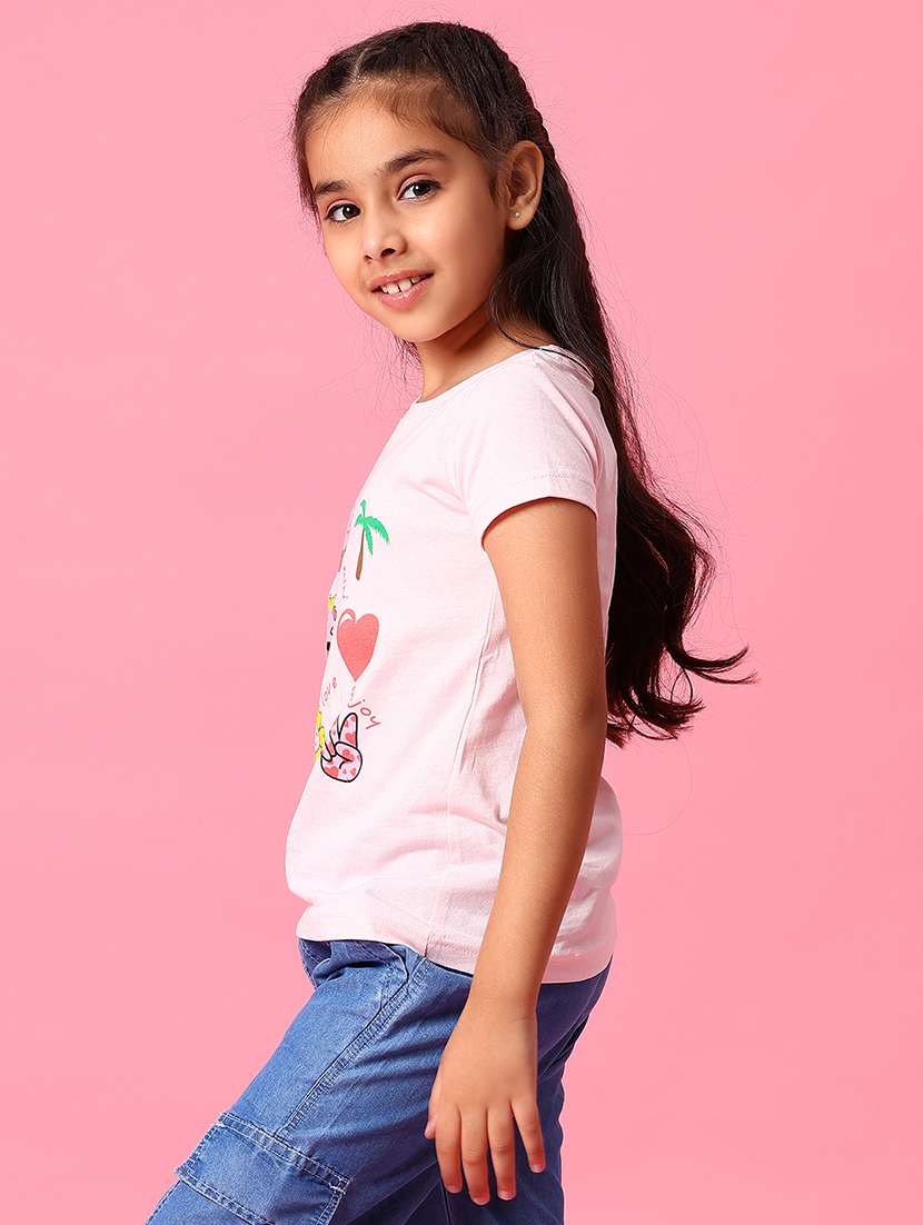 girls printed short sleeves tee - 21962146 -  Standard Image - 1